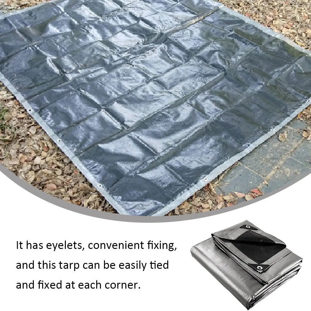 

Thick Waterproof Tarpaulin PE Material Sun Protection Rain Proof Canopy Outdoor Furniture BBQ Construction Sites