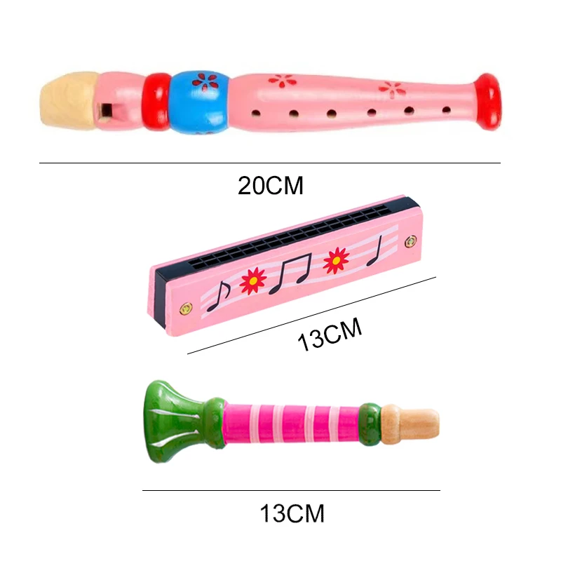 ของเล่นเครื่องดนตรีไม้สําหรับเด็ก, การ์ตูนไม้ Piccolo & Harmonica และทรัมเป็ต, เพลงของเล่นเพื่อการศึกษาสําหรับเด็ก
