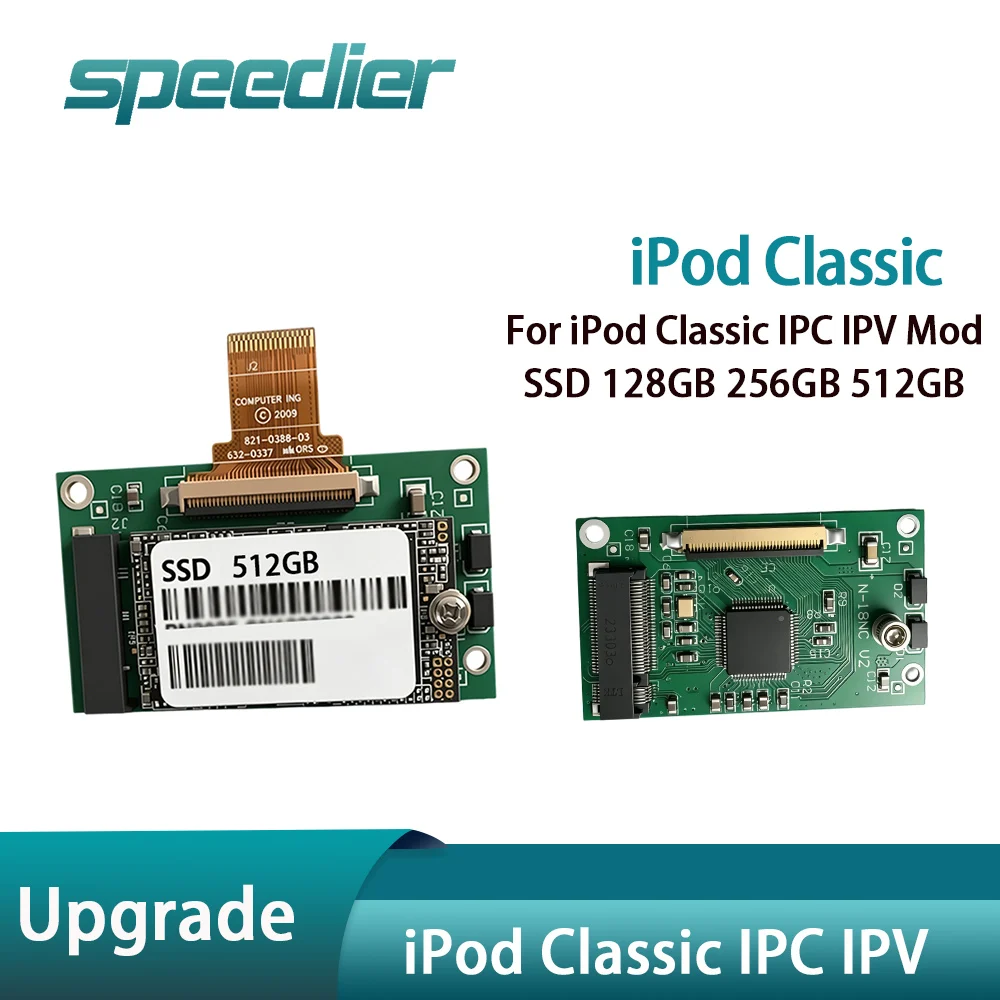 Speedier IPod Classic IPC IPV  MSATA To ZIF Converter Adapter Card Upgrade Replacement SSD 128/256/512GB 7 7th