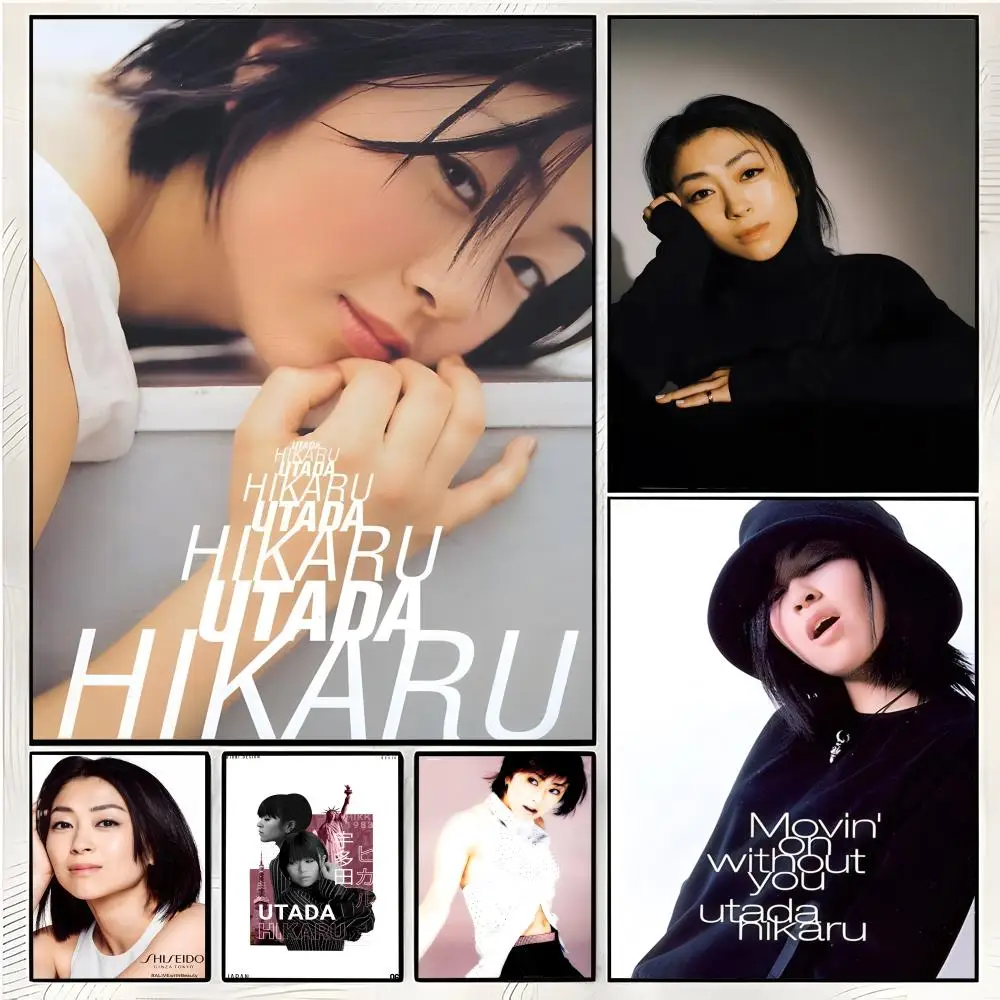 pop singer H-Hikaru Utada Poster Superior Home Space Pub Indoor Decorative Art & Home Decor