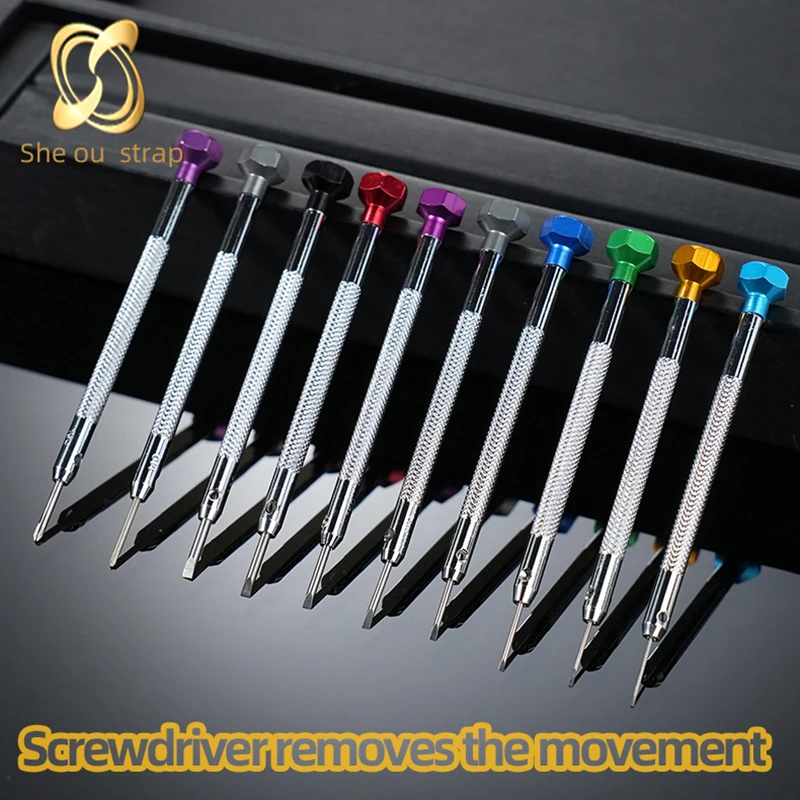 1.0-2.0mm Screwdriver  Watch Repair Tools  For Mini Screwdriver Set with Stainless Steel For Disassembling Machine Core