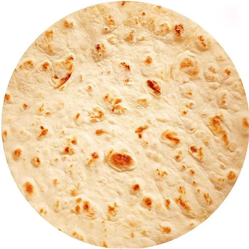 Divertimento realistico cavolo cinese Tortilla Burrito Pizza coperta, ciambella uovo fritto, anguria modello alimentare gigante