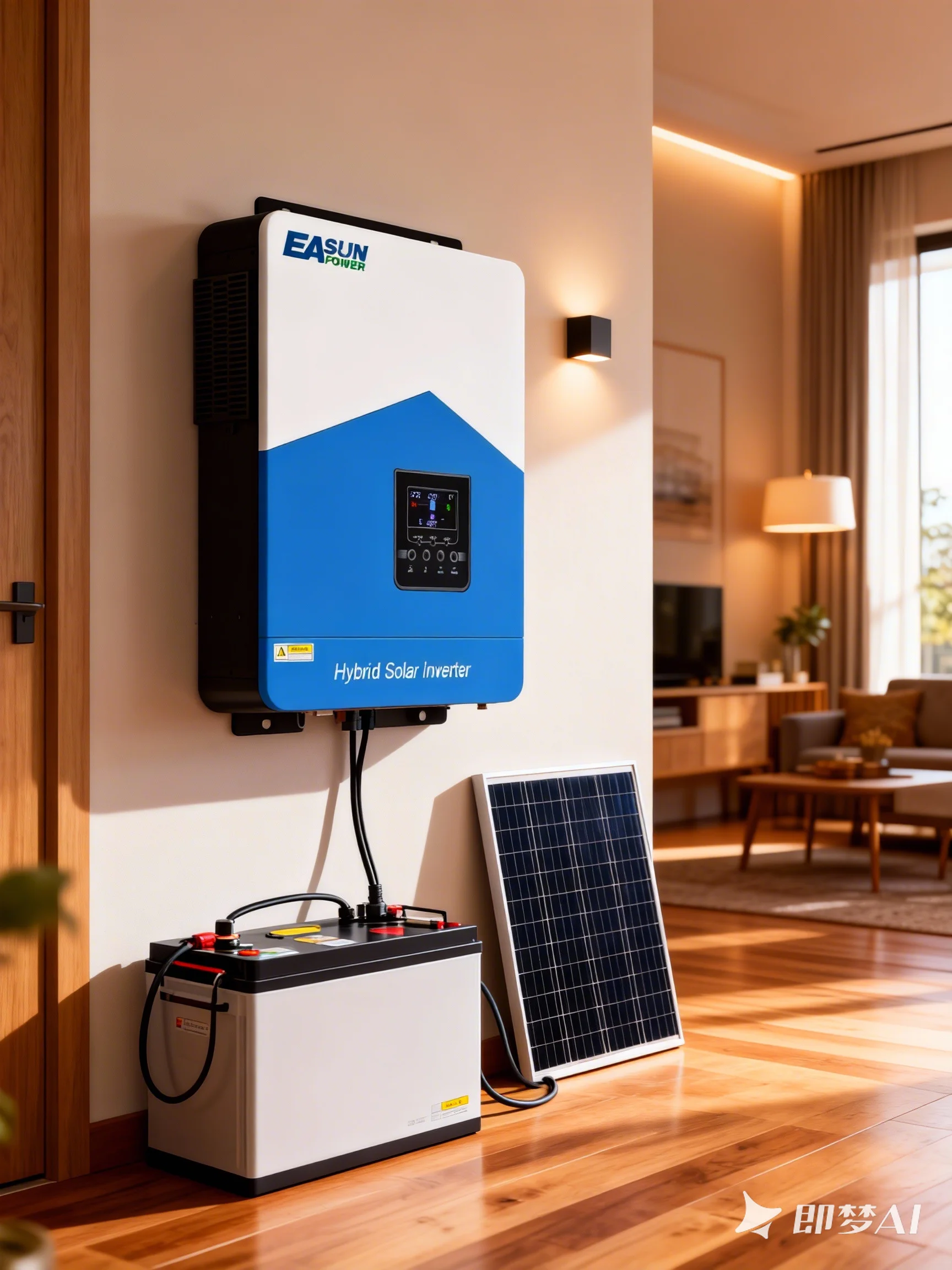 Easun Power 3200VA 3000W Solar Hybrid Off Grid Inverter MPPT 80A Zonnelader 24V Lifepo4 Lithiumbatterij 230VAC PV 60V-450VDC - afbeelding 2