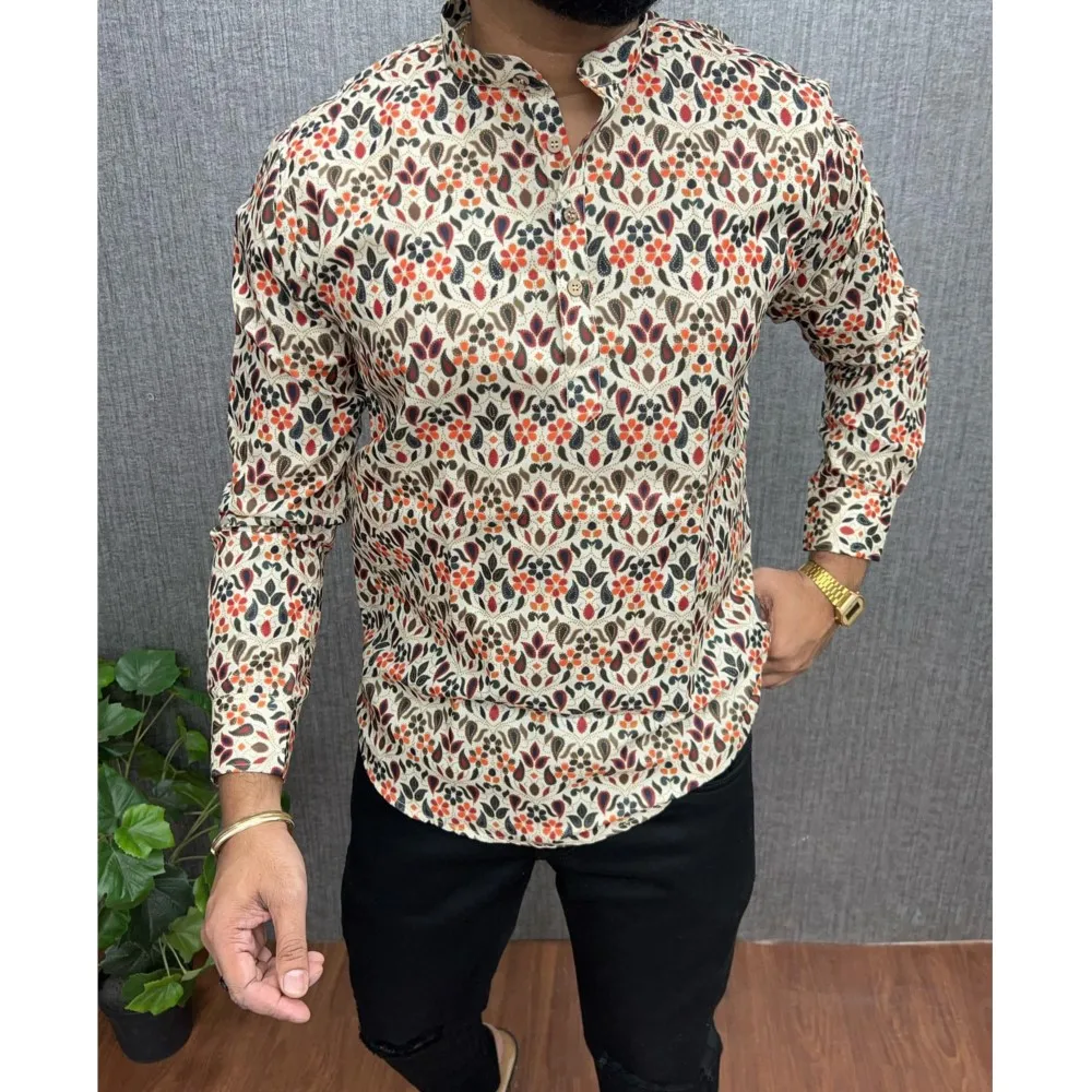 ملابس الطاووس الإسلامية الإسلامية للرجال جوبا ثوب طباعة كيمونو قميص المملكة العربية السعودية Musulman ارتداء عباية قفطان إسلامي بأكمام طويلة #4