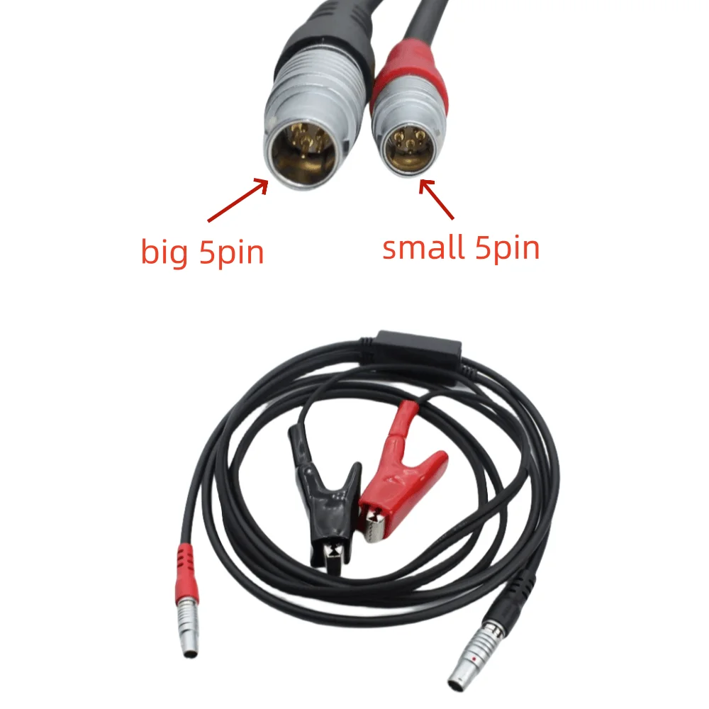 SOUTH LE52X CABLE FOR S82 S86 GPS RTK GNSS POWER CABLE big 5pin&small 5pin GPS-PDL radio Cable
