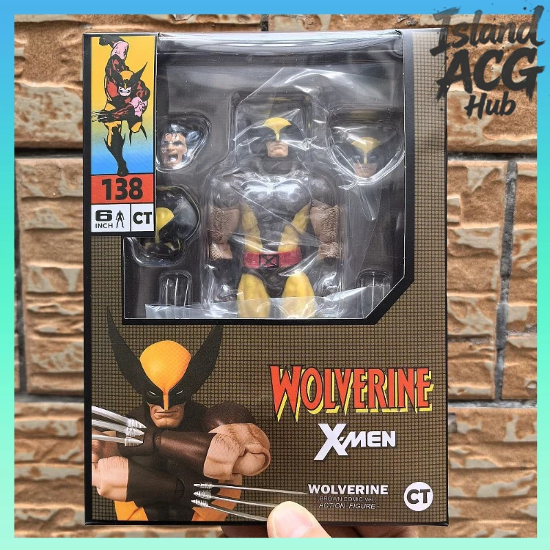 

X-Men MAFEX No.138 Action Figure 145mm Collectible Toy with 3 Interchangeable Heads for Kids Adults