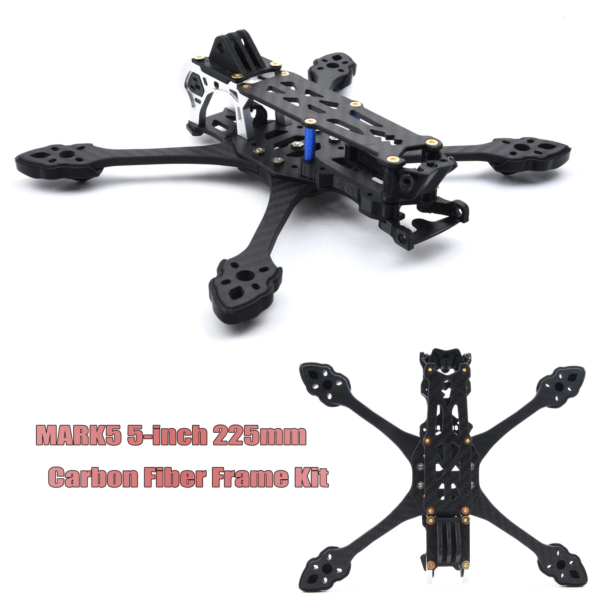 Mark5 DC/X O4 Pro Frame Kit 5inch FPV Carbon Fiber Quadcopter RC freestyle Racing Drone DIY parts