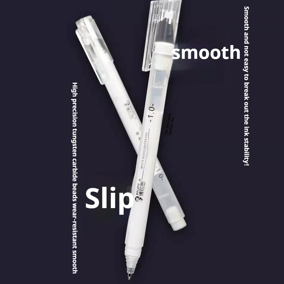 

White Marker Pens Gel Pens 1.0mm Waterproof White Ink DIY Graffiti Sketching Highlight Marker Stationery Writing School Supplies