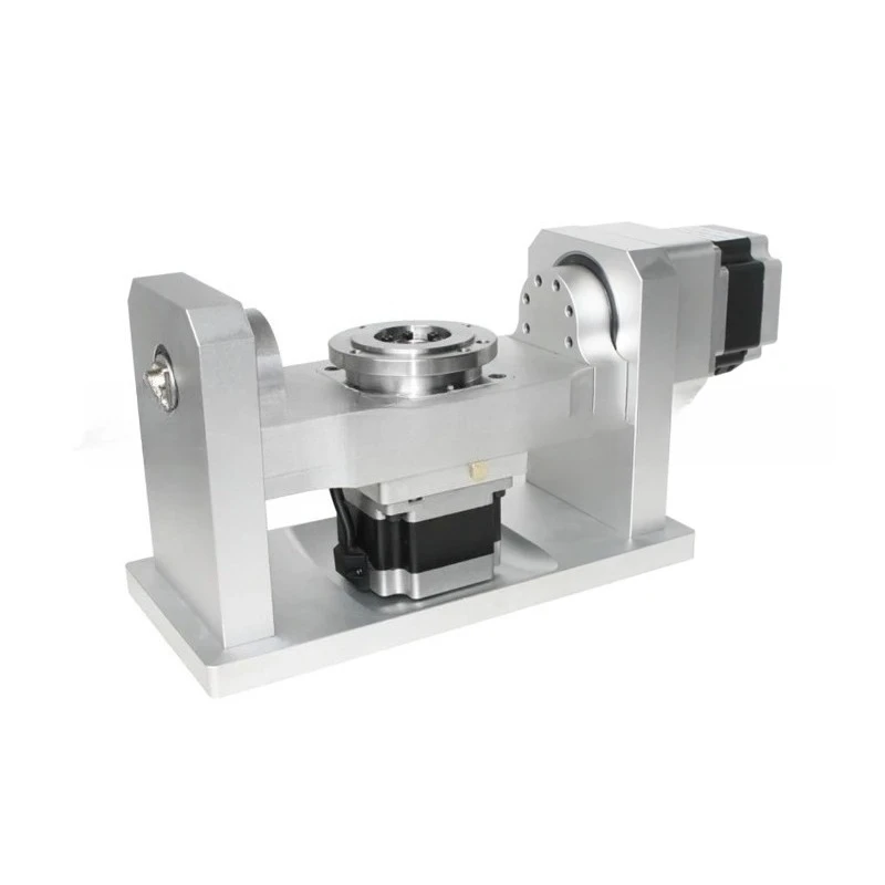 Harmonic 4th 5th Axes with 100mm Chuck Dividing Head 10:1 Reducer A/B/C Axis Zero Rotation Error for Engraver