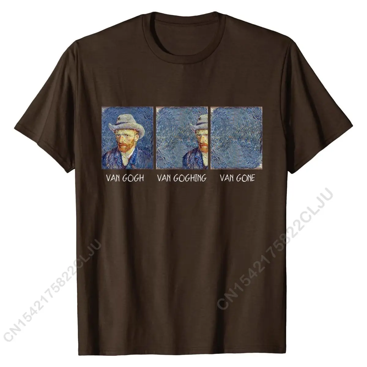 Van Gogh Van Goghing Van Gone Funny T-Shirt Normal T Shirts Men Tees For Adult Discount Cotton Cool Top T-shirts