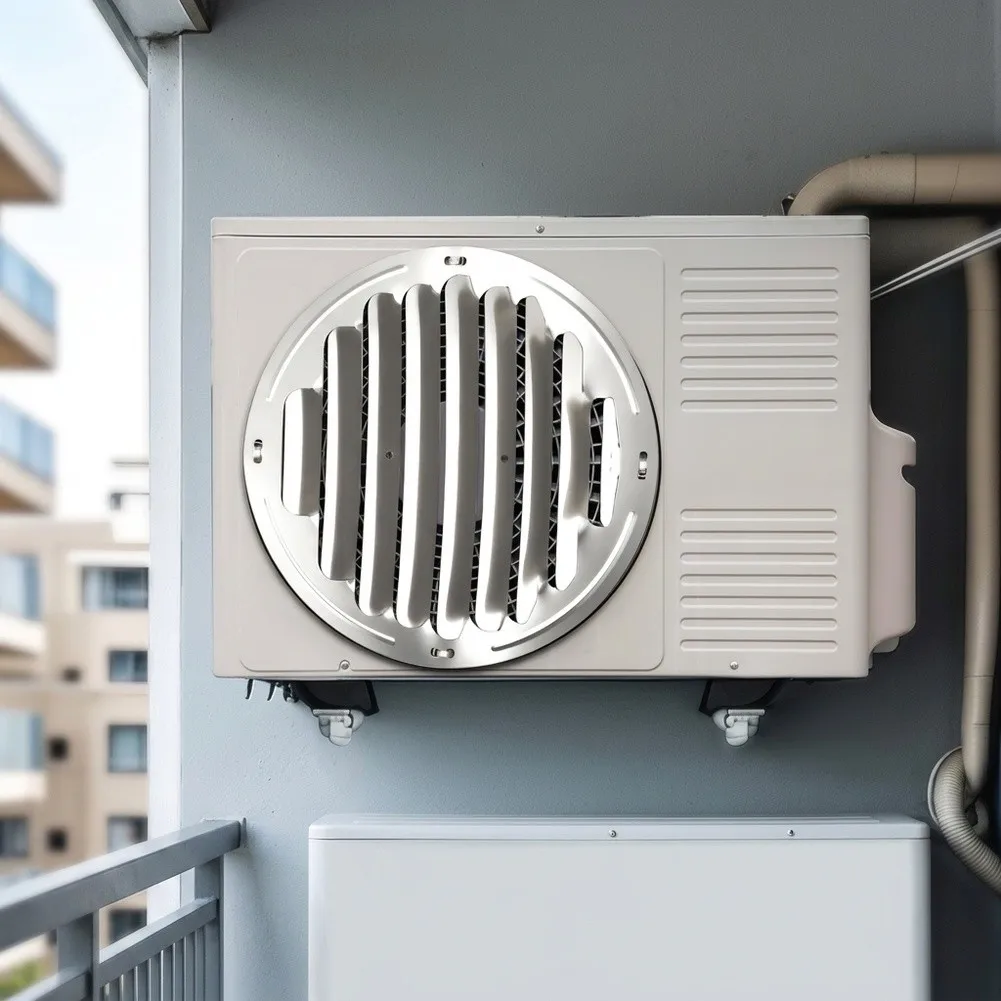 Stainless Steel Louver Deflector Compatible with Most Central Split AC Systems Without Drilling or Special Tools Required
