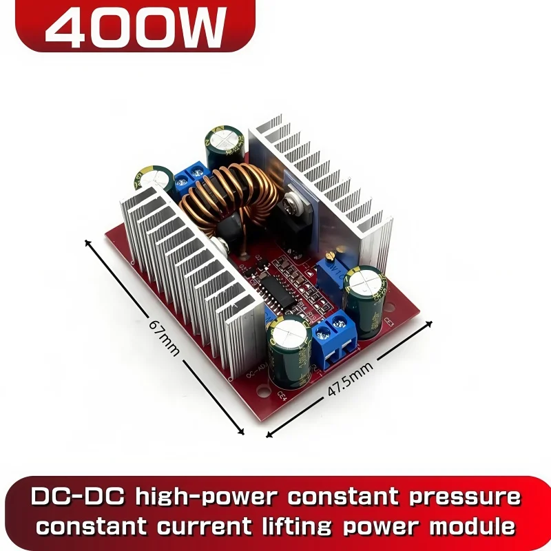 1PC DC 400W15A Step-up Boost Converter Konstantstrom Netzteil LED Treiber 8,5-50V zu 10-60V Spannung Ladegerät Step Up Modul