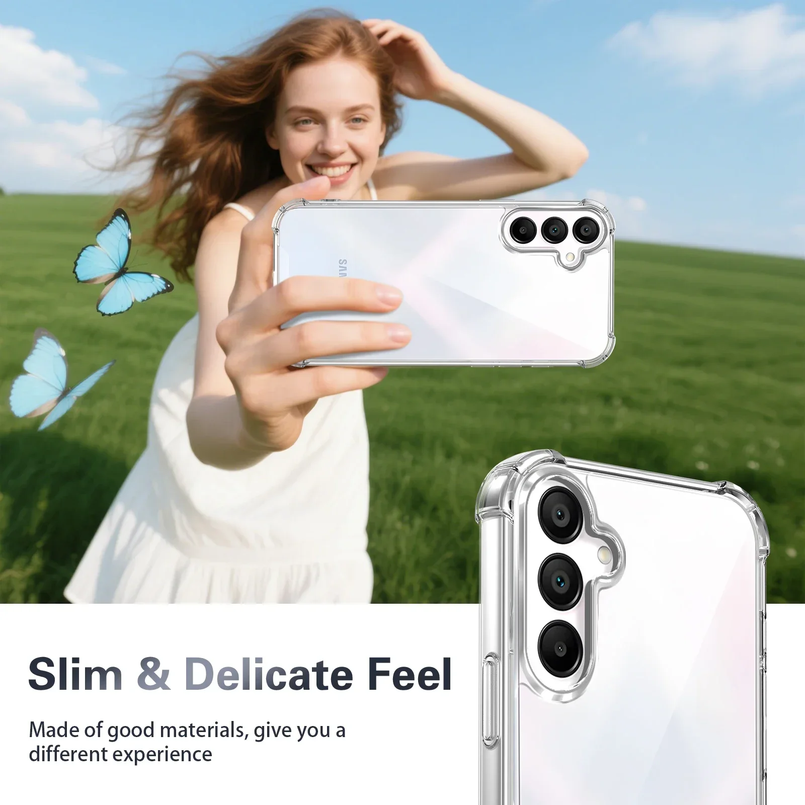 Stoßfeste Transparente Weiche Hülle für Samsung Galaxy A57 A37 A17 A56 A36 A55 A35 A26 A16 A15 5G Handy-Schutzhülle – Detail 6