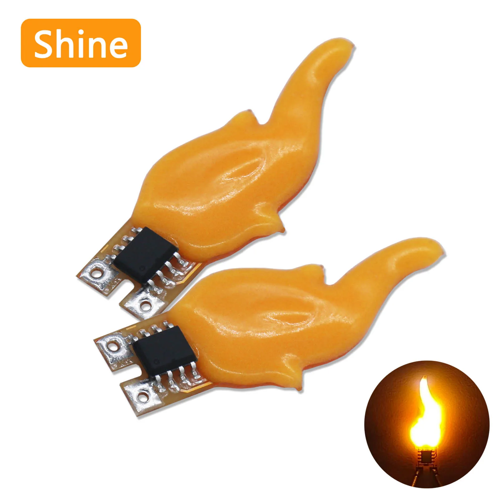 1pcs 5pcs 3V 2200K LED Flash Candle Light Edison Flame Filament Birthday Party Decorative Light Bulb Accessories DIY