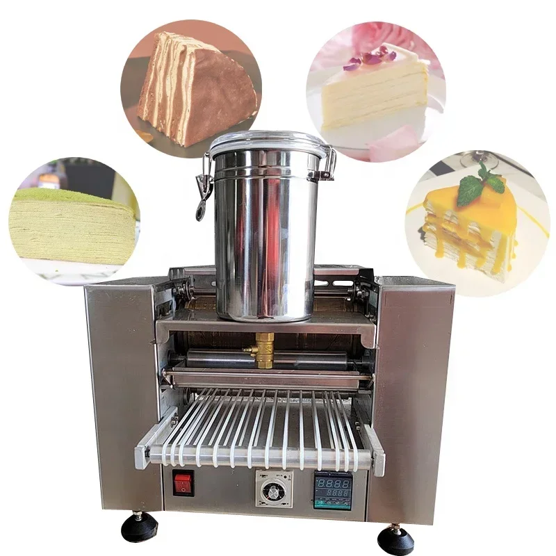 Automatic Pancake Thousand Layer Cake Maker Machine Spring Roll Wrapper Pancake Crepe Making Machine