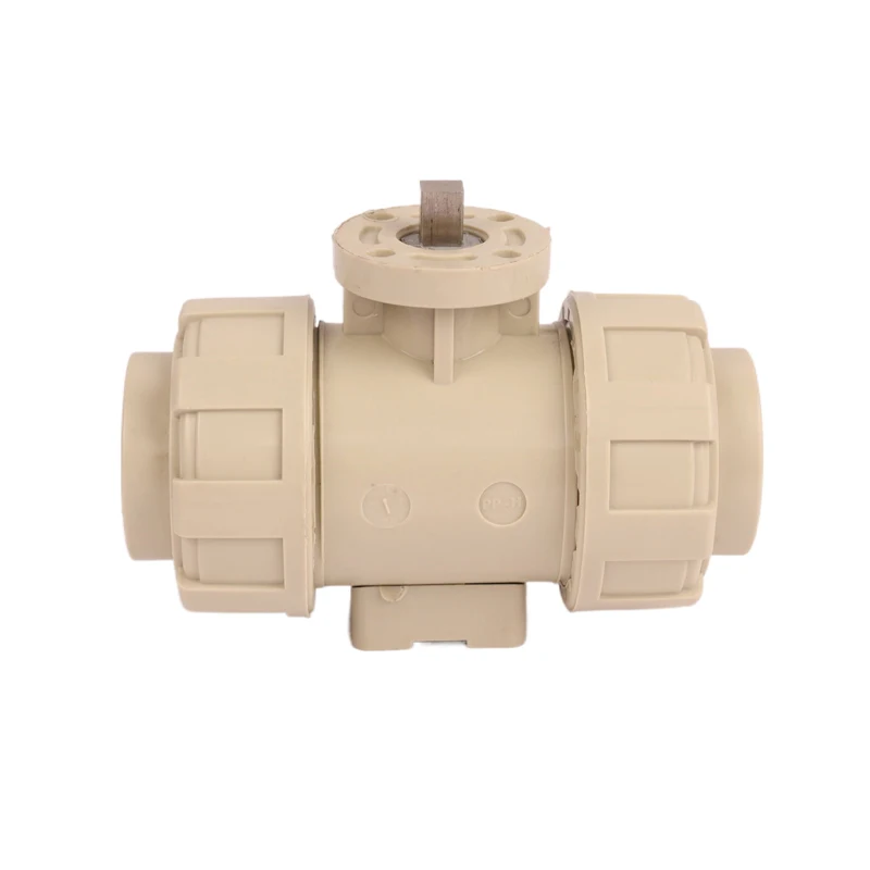 Excellent Sealing Performance 4-20Ma 2 Way Plastic PPH True Union Proportional Water Control True Union Ball Valve For Sale