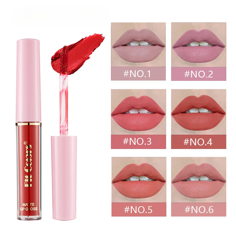 12 Kleur Non-Stick Cup Matte Lipgloss Mistige Fluwelen Vloeibare Lippenstift Gemakkelijk Op Make-Up Om De Kleur Van Lipgloss Te Verbeteren