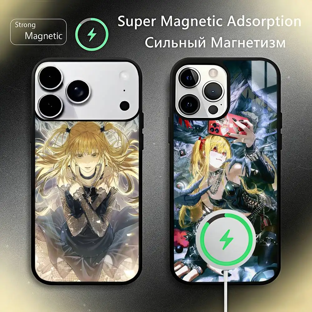 

M-Misa D-DEATH N-NOTE A-Amane Phone Case For iPhone17,16,15,14,13,12,11 Plus,Pro Max, New Magnetic Wireless Charging