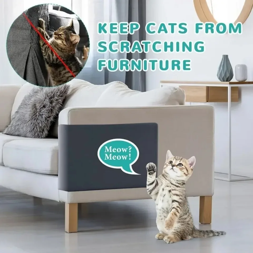 Zuschneidbarer selbstklebender Teppich für Katzen, Kratzbrettwand, Anti-Katzen-Kratzbrett, Sofa, DIY-Katzen-Kratzbrett, Sofa-Schutz, Pfoten schärfen – Detail 7