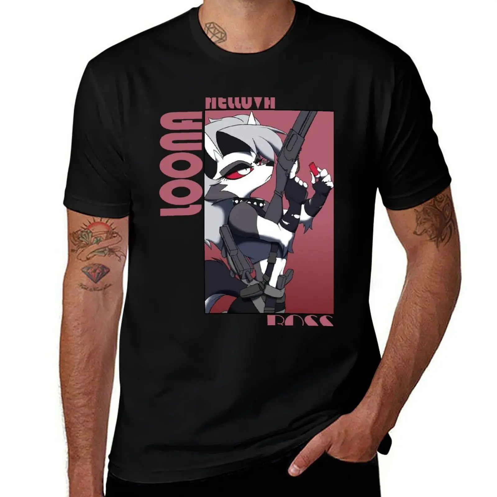 Helluva Boss Loona T-Shirt quick-drying cute clothes plain mens white t shirts