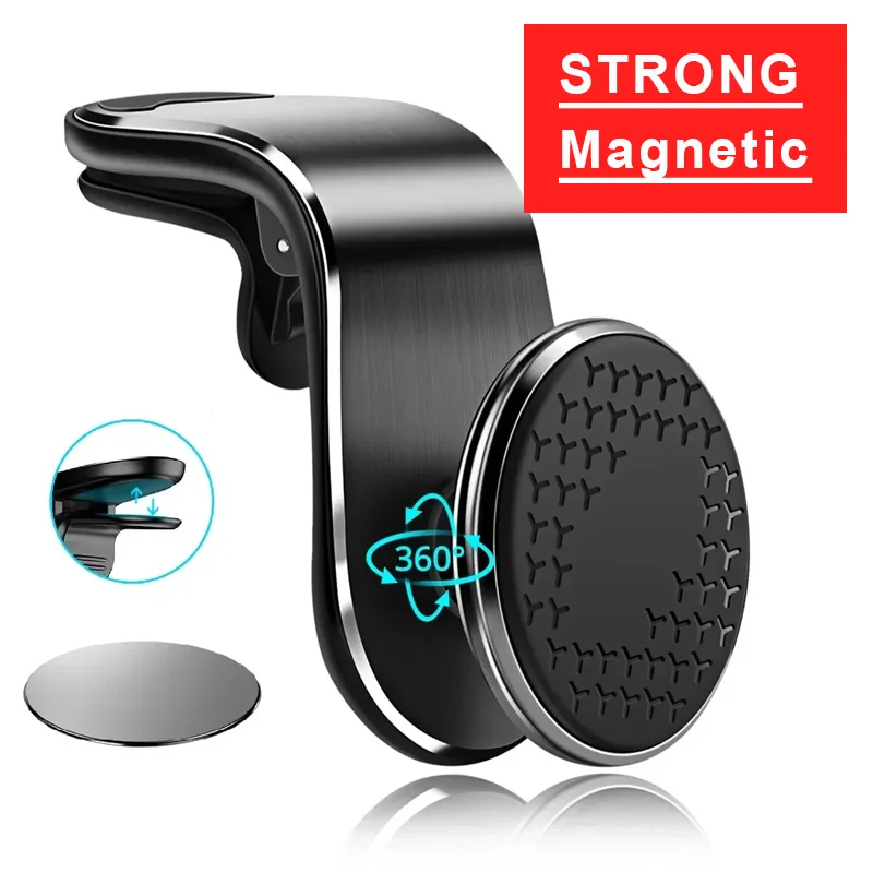 Magnetic Car Phone Holder Stand Air Vent Magnet Mount GPS Smartphone Car Bracket Phone Holder in Car for iPhone Huawei Samsung