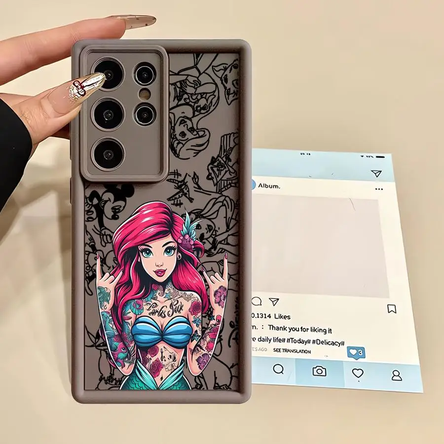 Princess Phone Case for Samsung Galaxy S21 S23 S24 S24 FE Note 20 Ultra S25 Ultra S25 S20 S23 Plus S22 Soft TPU