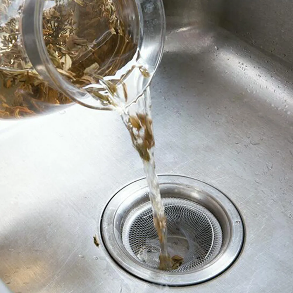 

400Pcs Sink Strainer Mesh Bags High Grade Disposable Kitchen Sink Filter Nets Elastic Drainage Filter Bags for Home Cleaning