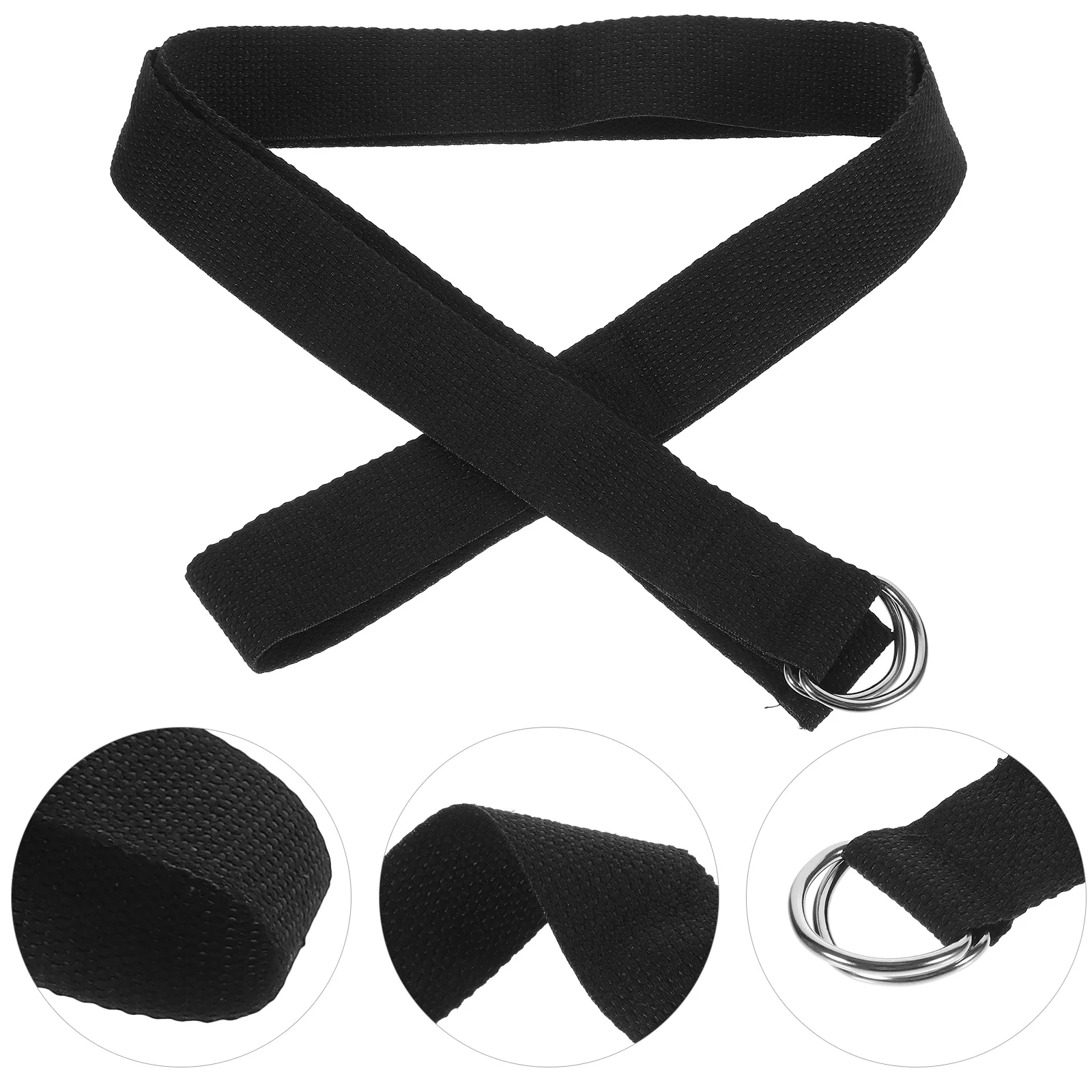 

2Pcs Household Exercise Band Yoga Strap for Stretching and Flexibility Training Professional Grade Cotton Material Supports Back