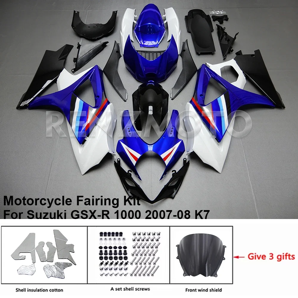 

S1007-121a Motorcycle Fairing Set Body Kit Plastic For Suzuki GSX-R 1000 2007-2008 K7 K8 Accessories ABS Injection Bodywork