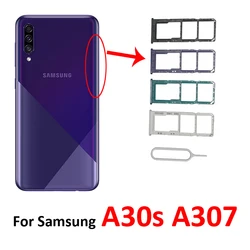 SIM Card Chip Tray For Samsung Galaxy A30S A307F A307G A307FN A307 Phone New Micro SD SIM Card Slot Holder Adapter