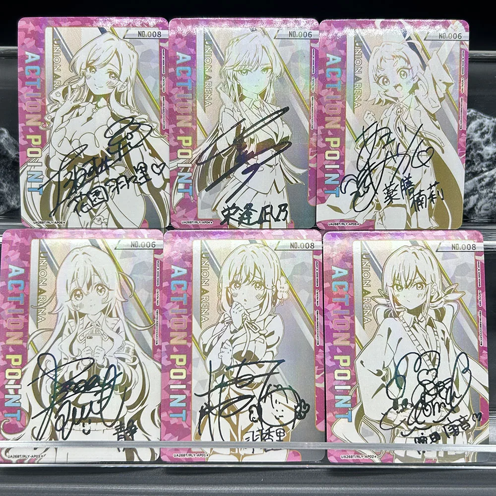 1 قطعة/6 قطعة جديد الاتحاد الساحة أنيمي جمع بطاقة Tearju Lunatique بطاقة توقيع الذهب تنقش الطباعة الانكسار الشاش فلاش #1