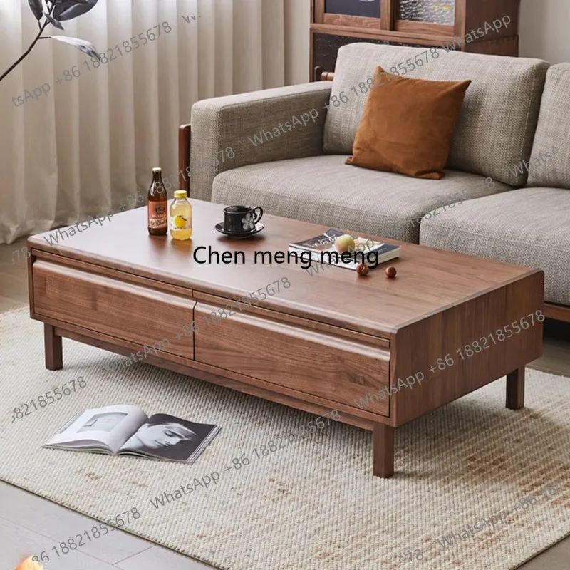 

All solid wood coffee table North American black walnut tea table Modern living room tea table