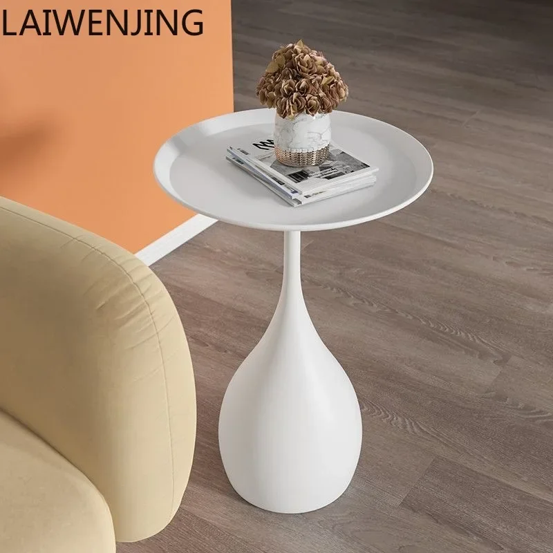 Sofa Side Table Small Round Coffee Table Light Luxury Mini Minimalist Corner Table