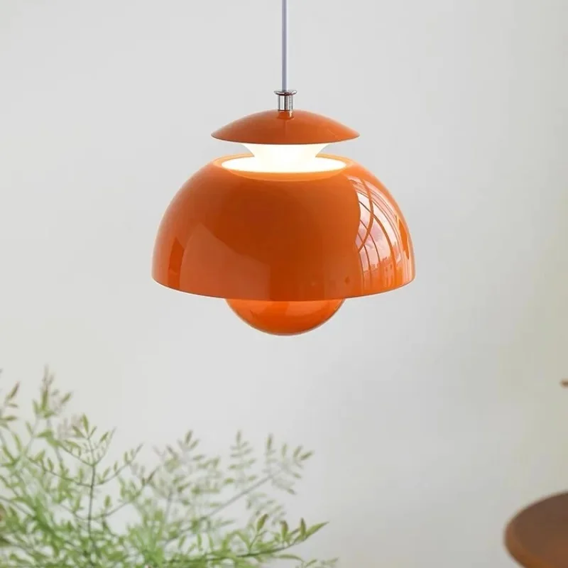 Modern Flower Bud Creative LED Pendant Light Hanging Lamp for Dining Room Bar Counter Bedroom Bedside Bathroom Study Home Decor