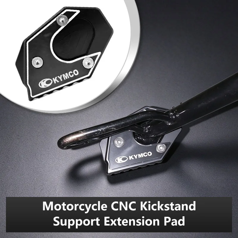 Motorcycle Side Stand Extension Pad Support Plate CNC Kickstand Foot Fit For Downtown 200i 300i 350i 300 350 Xciting 250 300