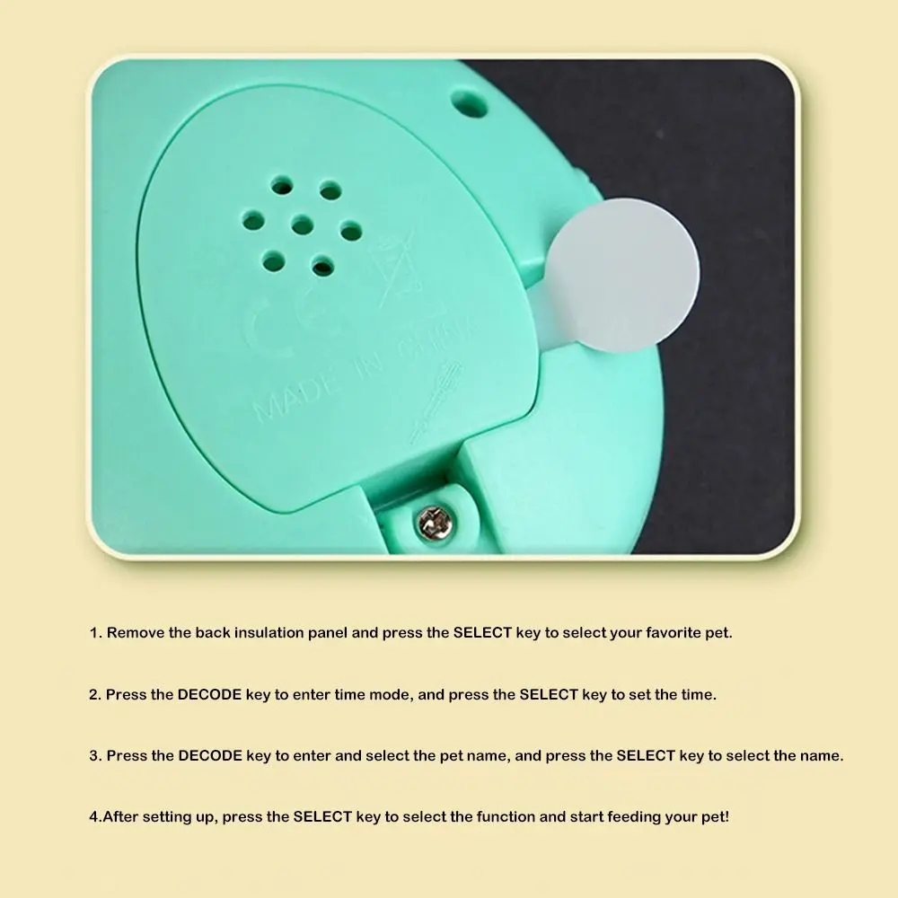 Portable Handheld Electronic Game Console Mini Virtual Pet Feeding Machin Pendant Interesting Pet Raising Keychain for Chlidren
