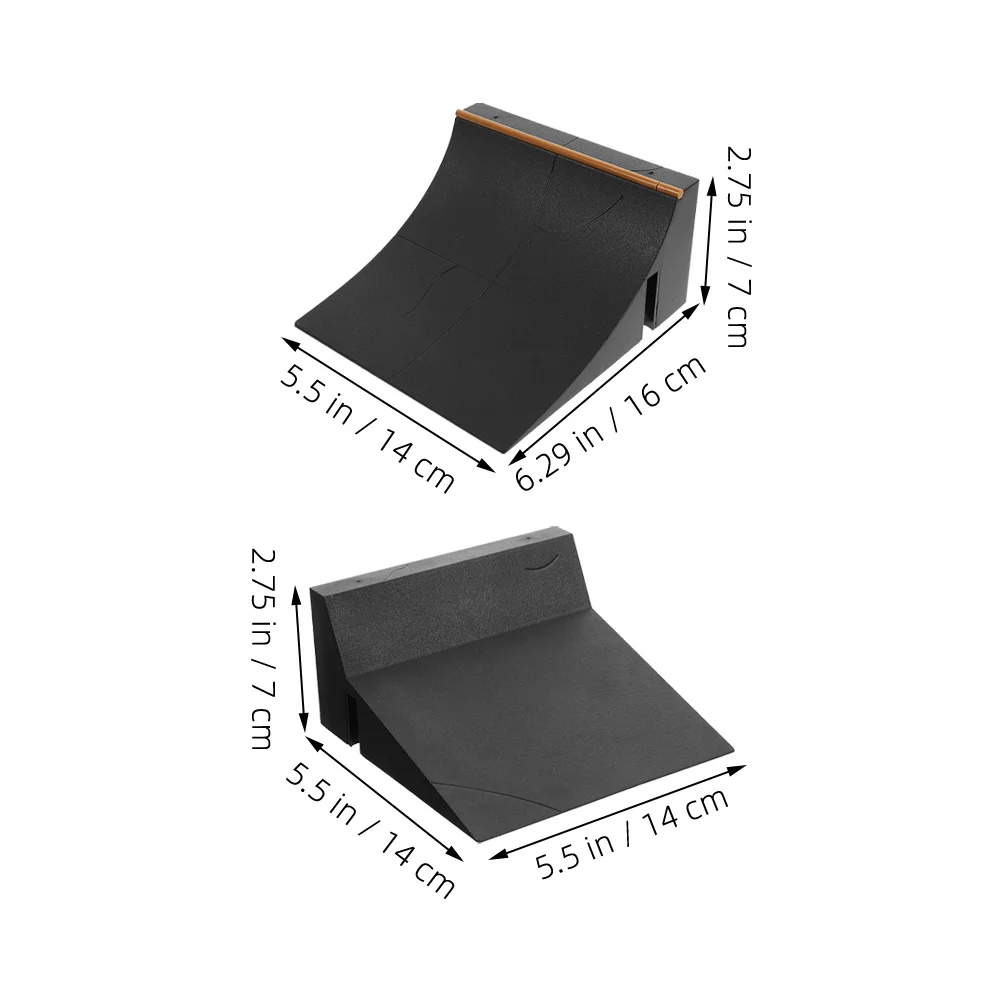 2 Stück Finger Skate Boarding Mini Skateboards für Finger Griffbretter Park Hindernisschiene