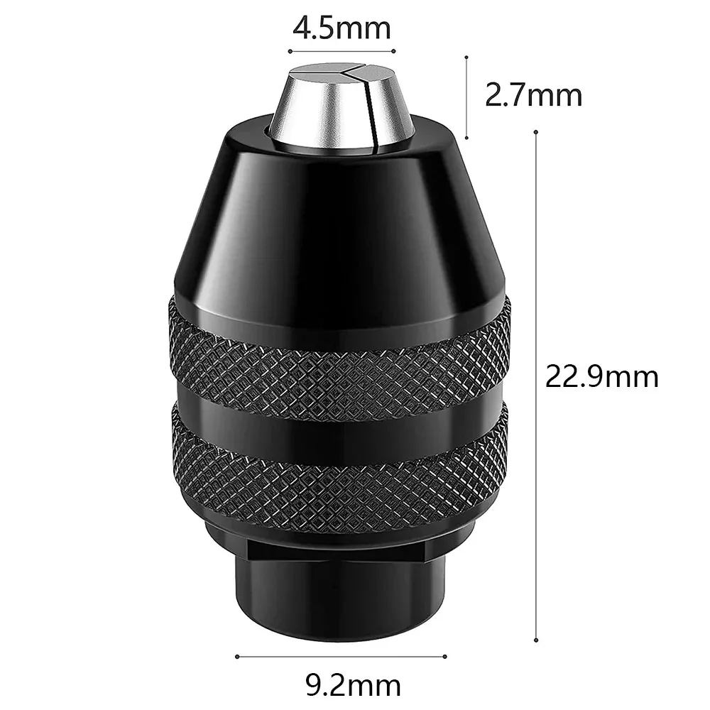 2PCS Keyless Rotary Tool Chuck Quick Change Drill Chuck Adapter Replacement for Dremel 4486 Rotary Tools 3000 4000 7700 8200 view 5