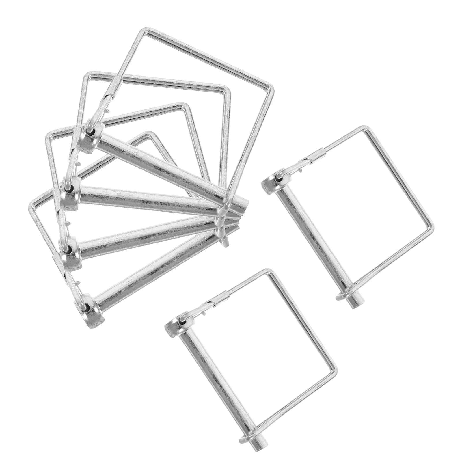 

6Pcs Trailer Safety Pins for Hitch Heavy Duty Carbon Steel Spring Loaded Locking Pin Set for Boat Bike Dump Trailer Coupler
