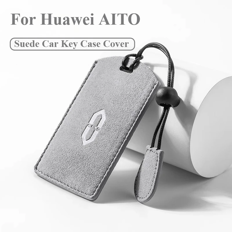

Suede Car Key Case Cover For Huawei AITO M5 M8 AITO 9 Key Case Shell Keyring Keychain Accessories