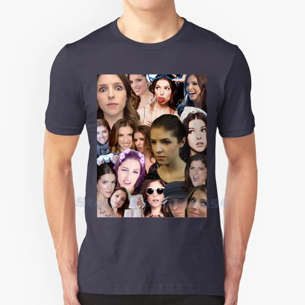 Anna Kendrick Collage 100% Pure Cotton T-Shirt Anna Kendrick Pitch Perfect Beca Mitchell Collage Celebrity Mosaic Annakendrick