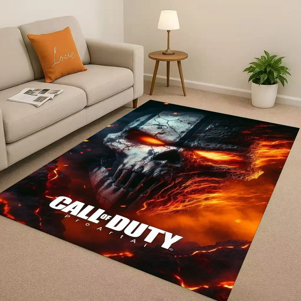 Classico gioco di pistola Call of Duty COD Ghost Simon Soggiorno Tappeto antiscivolo per camera da letto Sala giochi Divano, Zerbino per decorazioni per la casa