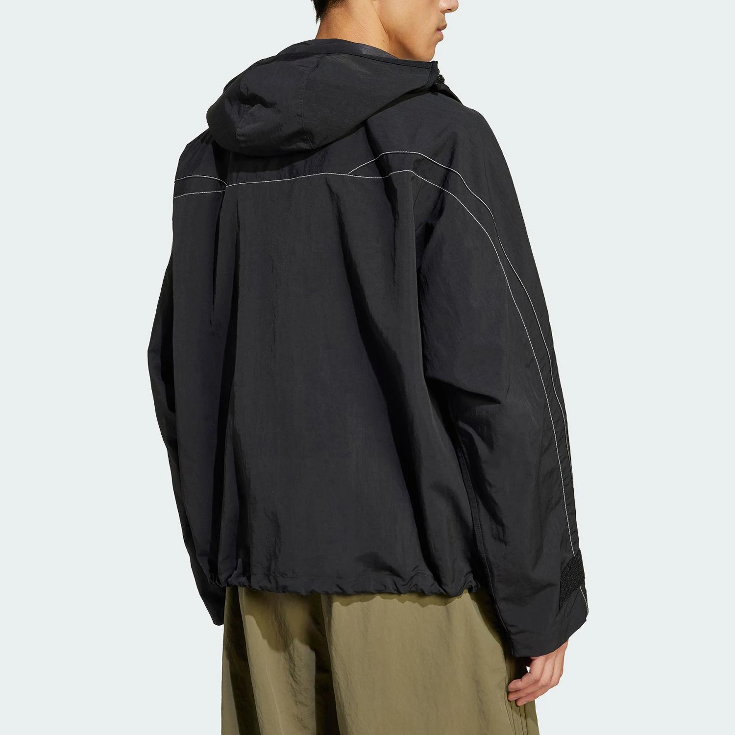 Adidas Official Genuine 2025 Spring New Men's Woven Striped Jacket JD5419