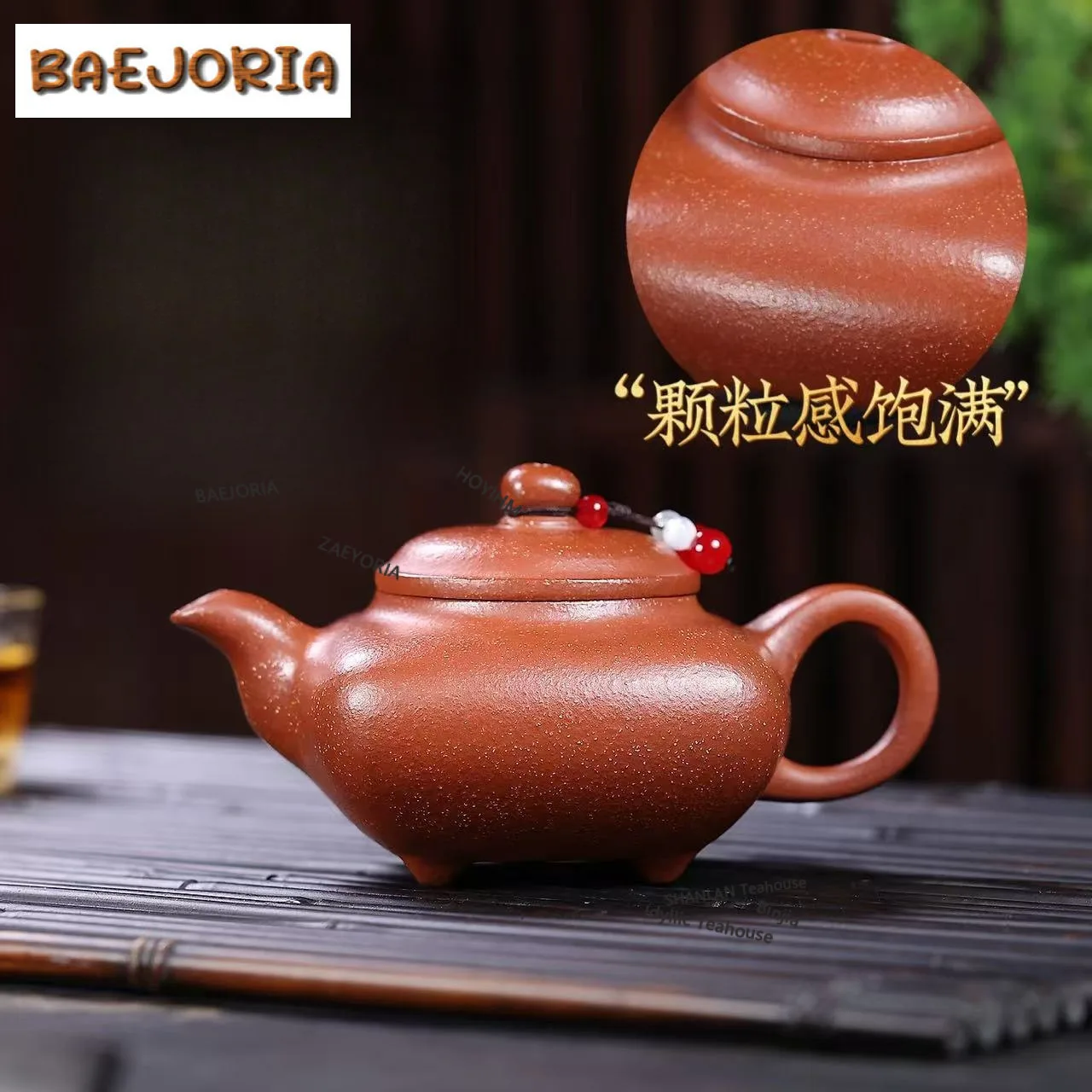 210ml Aesthetic Yixing Purple Clay Teapots Handmade Square Furnace Pot Raw Ore Red Downhill Mud Kettle Chinese Zisha Tea Set
