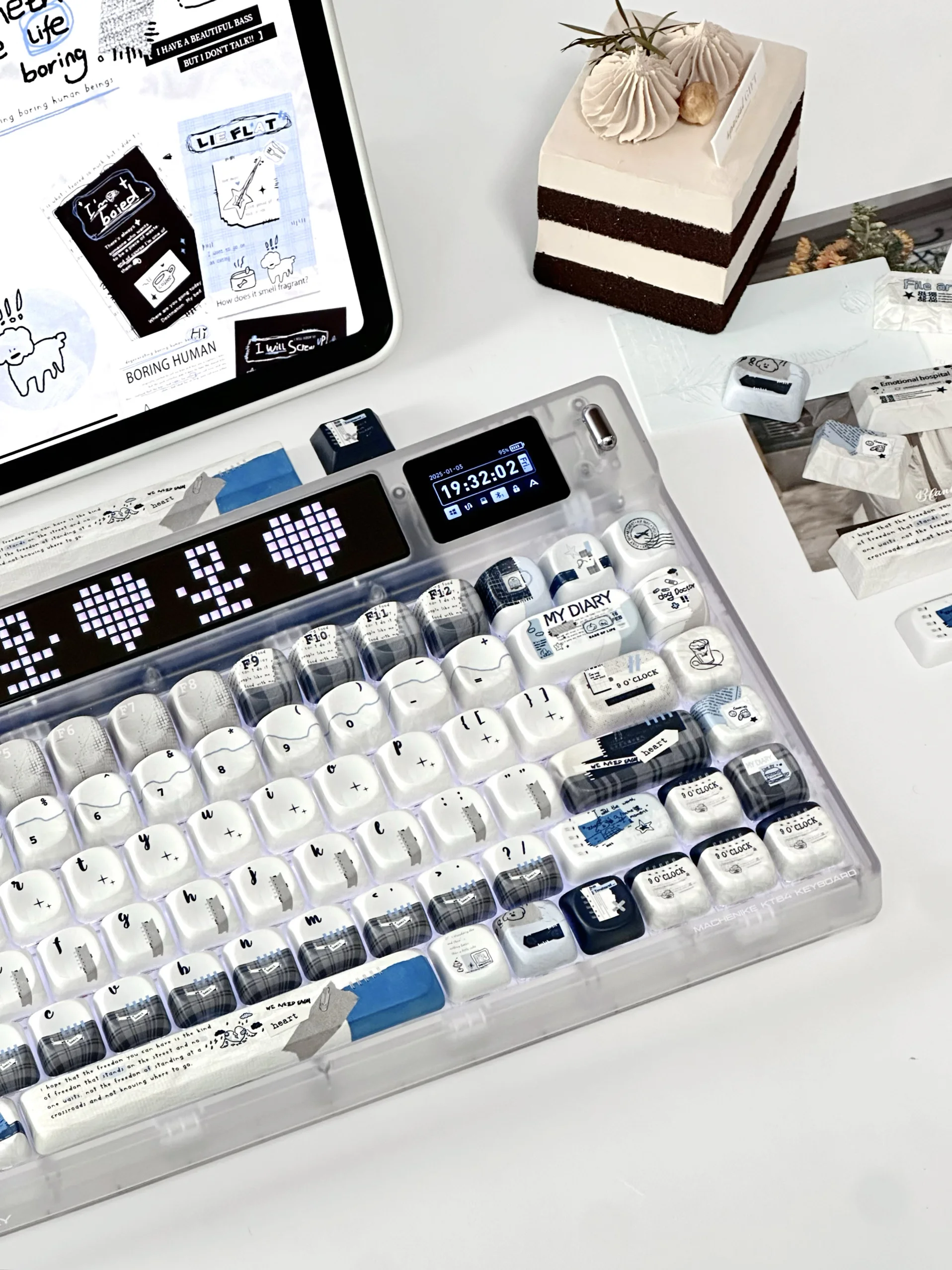 Winter keycaps ins Original keycaps Mechanical keyboard Customized keyboard Simple style Premium keycaps pbt five sides