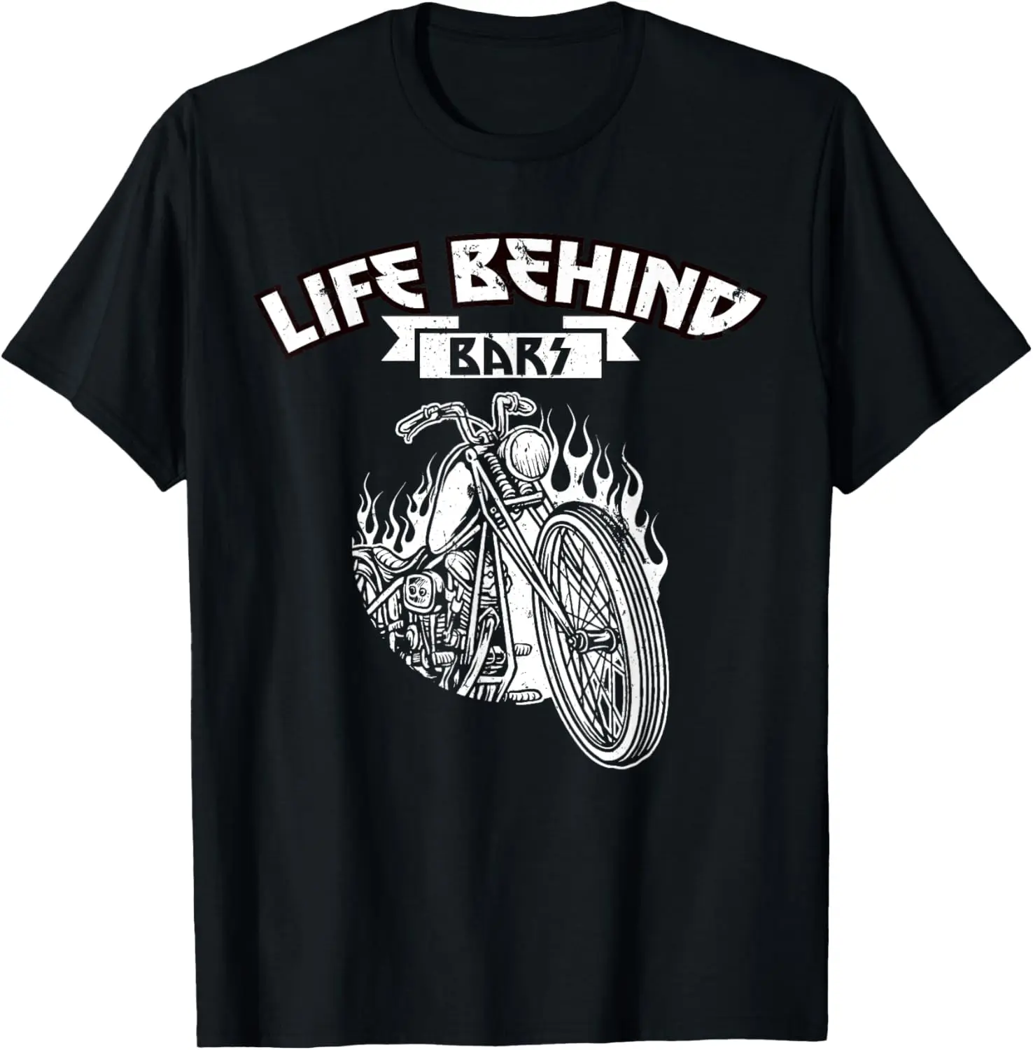 

Motorcycle Life Biker Behind Bars T-Shirt Motorcycle
