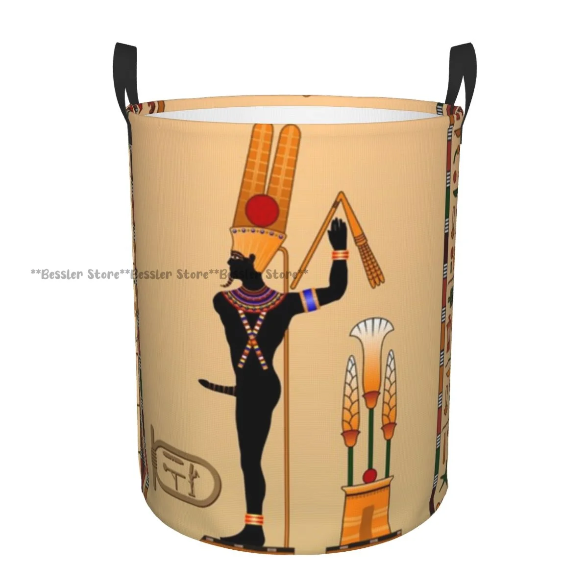 

Корзина для грязного белья Древний Египет Складное ведро для хранения одежды