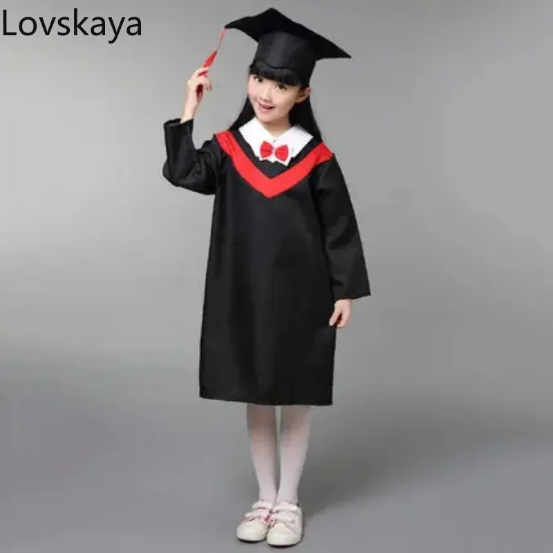 The new children dress show performances children's Dr. clothes hat Bachelor students graduation photo ceremony clothing