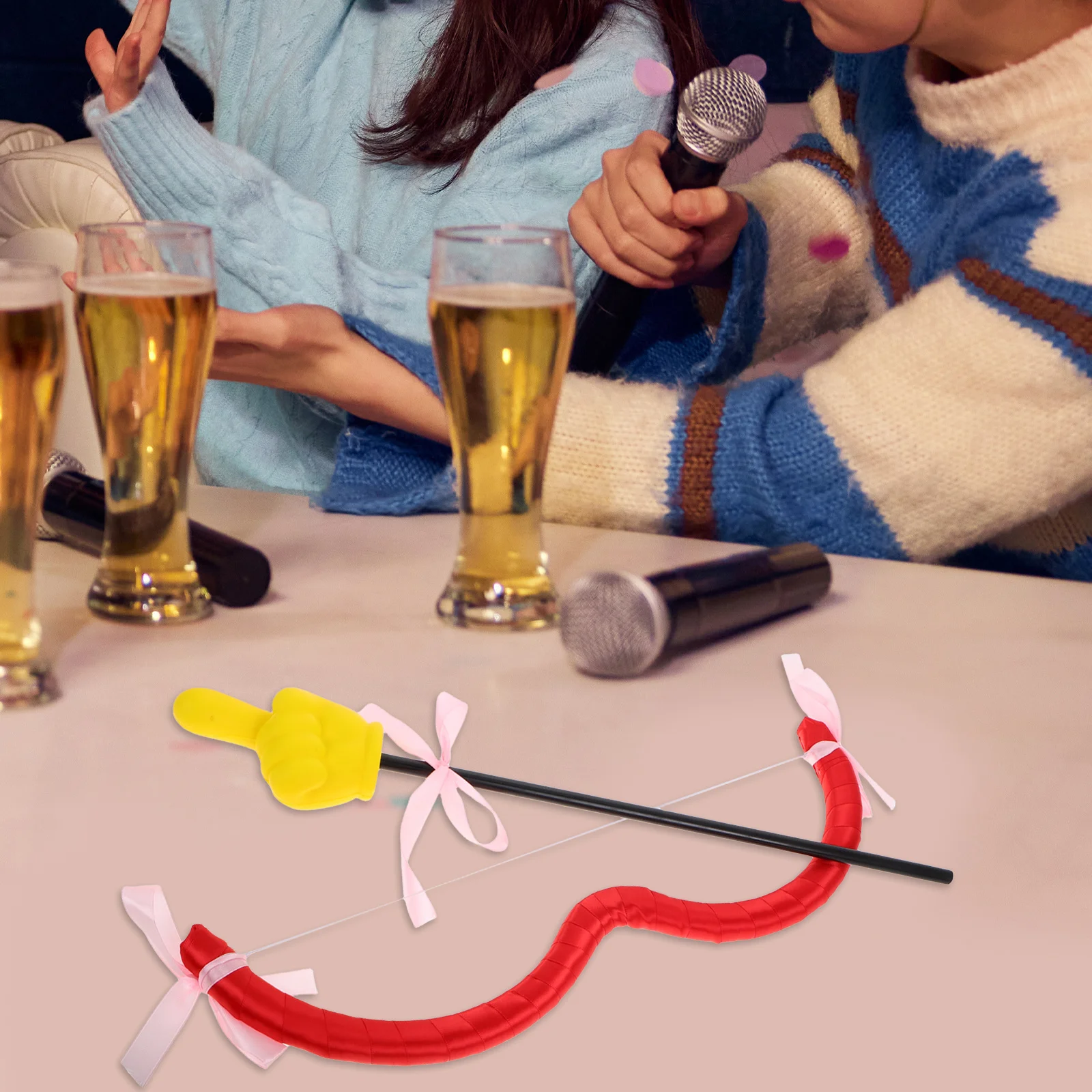 크리 에이 티브 발렌타인 큐피드 의상 세트 테마 파티를위한 내구성 화살표 활 소품 사진 액세서리 성인 어린이