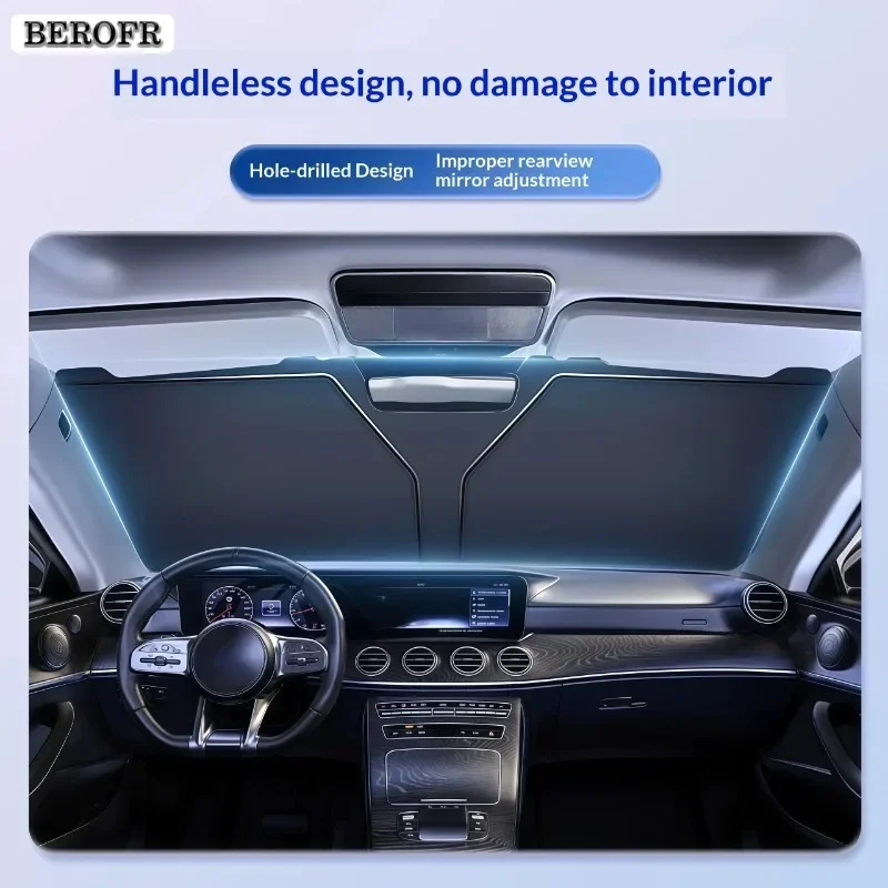Car Sunshade For VW Volkswagen Touran 5T 2015~2025 2024 2023 Front Windshield Sun Visor Cover Anti UV Protection Accessories view 6